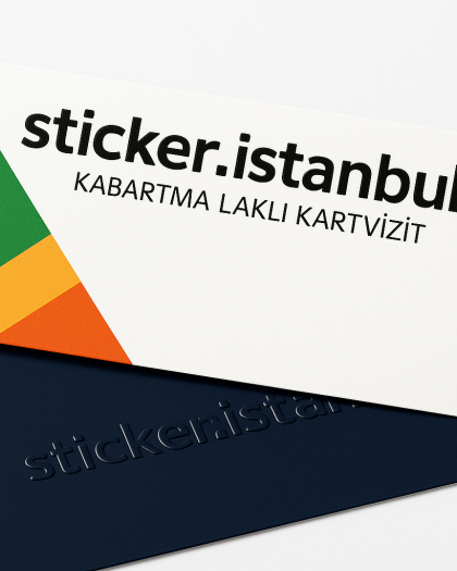 Kabartma Laklı Kartvizit