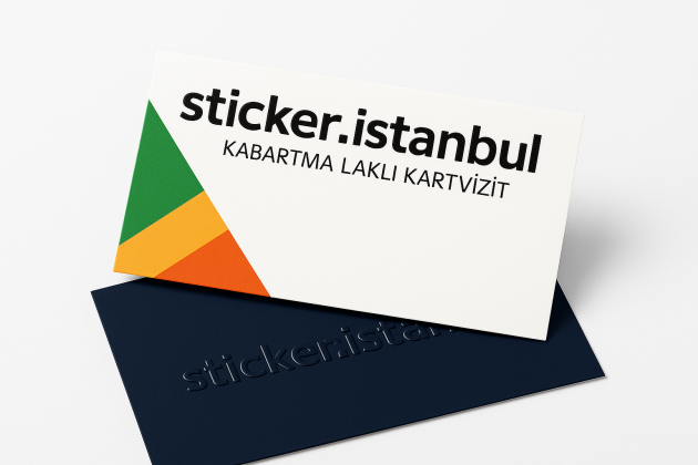Kabartma Laklı Kartvizit