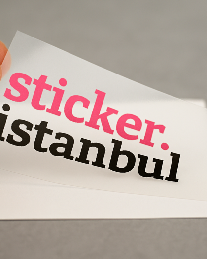 Şeffaf Sticker / Etiket Baskı