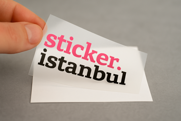 Şeffaf Sticker / Etiket Baskı